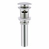 Thrifco Plumbing Sink Pop-up Drain Assembly with overflow, Satin Nickel 4405713